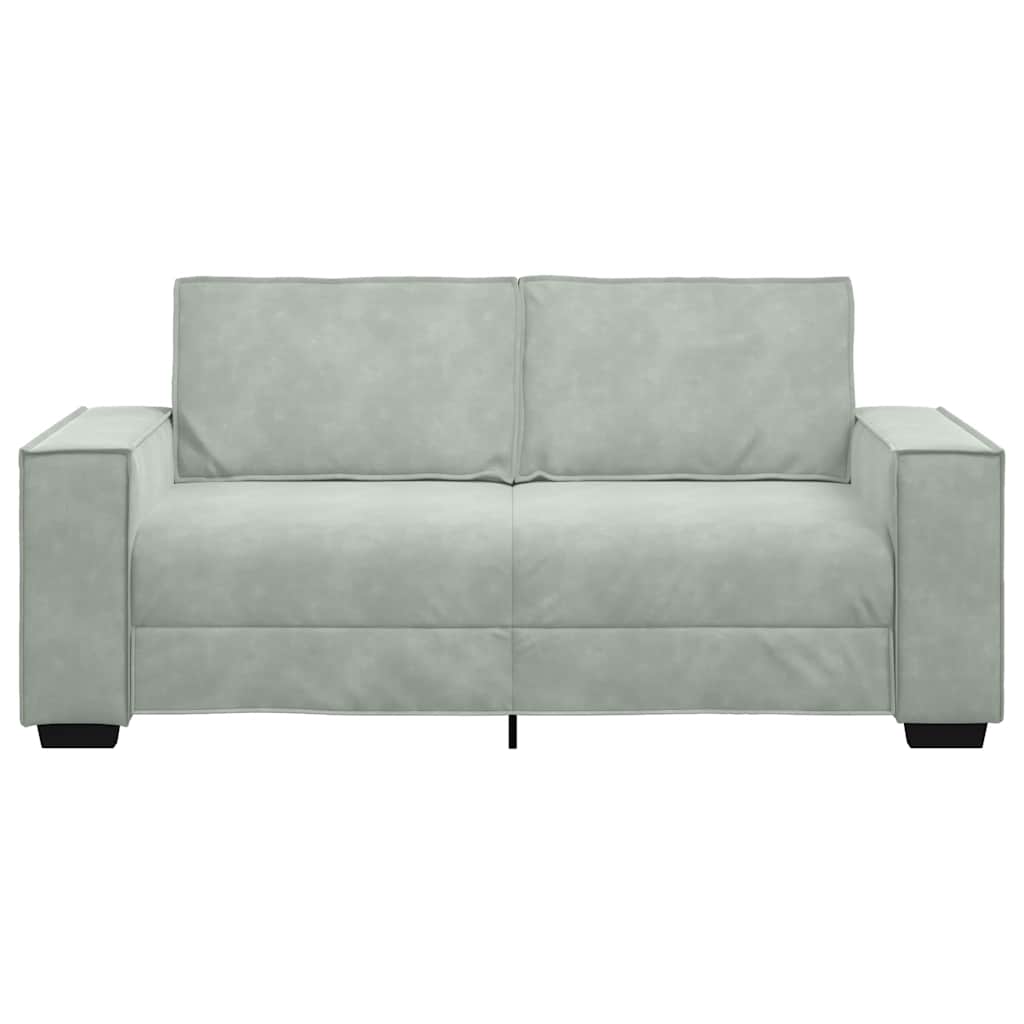 Dvosjed Sofa Svijetlosiva 180x78x84 cm Baršun