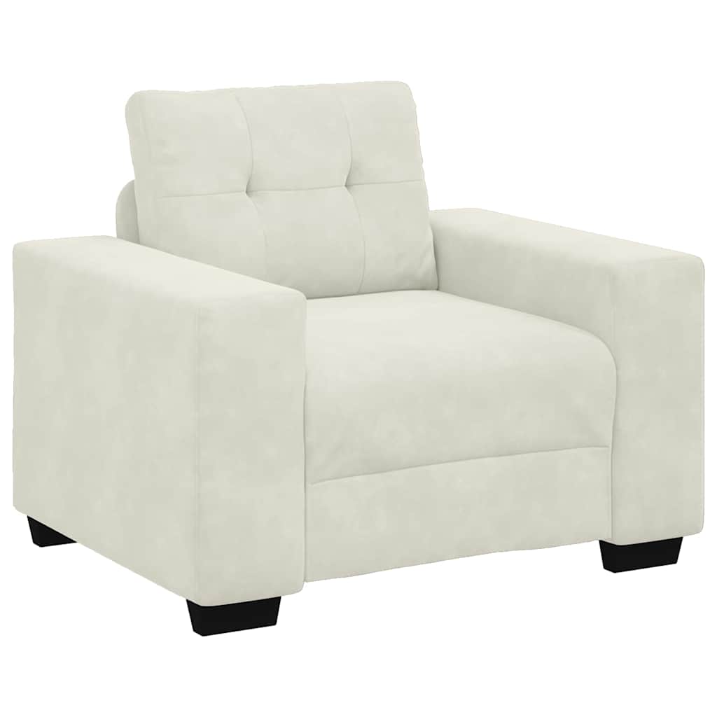 Sofa fotelja krem 100x78x80 cm baršun