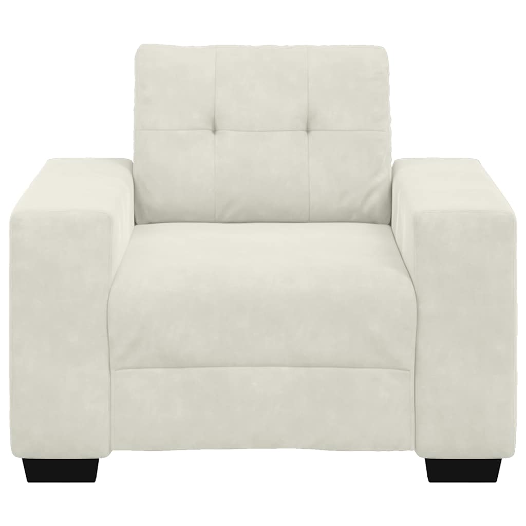 Sofa fotelja krem 100x78x80 cm baršun