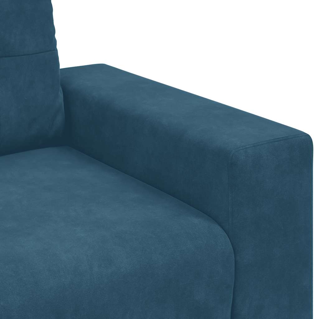 Sofa fotelja plava 100x78x80 cm baršun