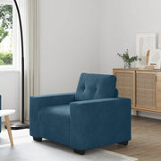 Sofa fotelja plava 100x78x80 cm baršun