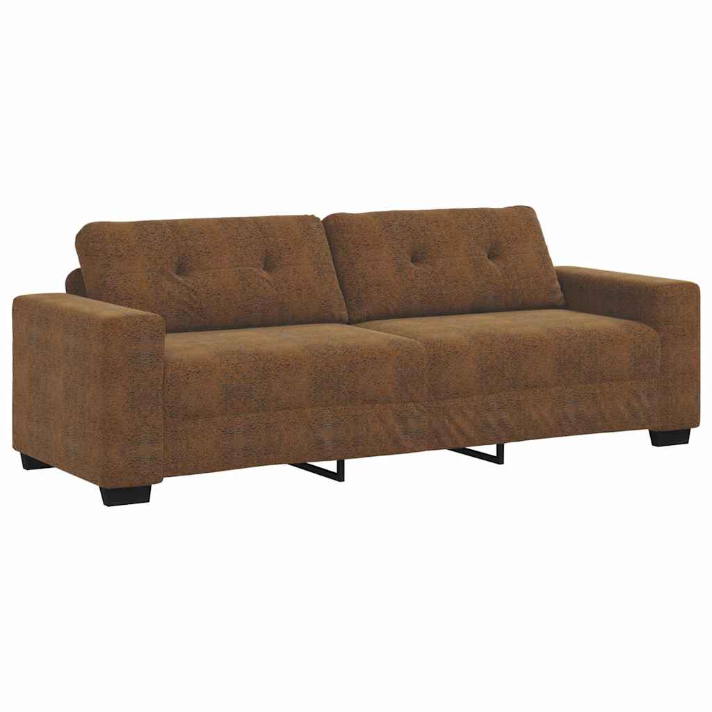 Sofa za 3 osobe Smeđa 220 cm Umetnička suknja koža