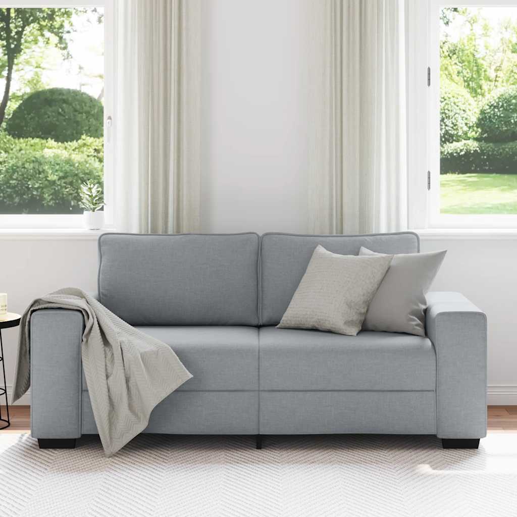 Dvosjed Sofa Svijetlo siva 180x77x82 cm Tkanina