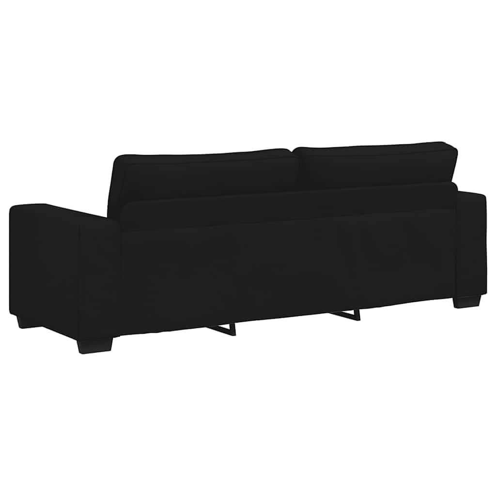Trosjed Kauč Crna 220x77x82 cm Tkanina