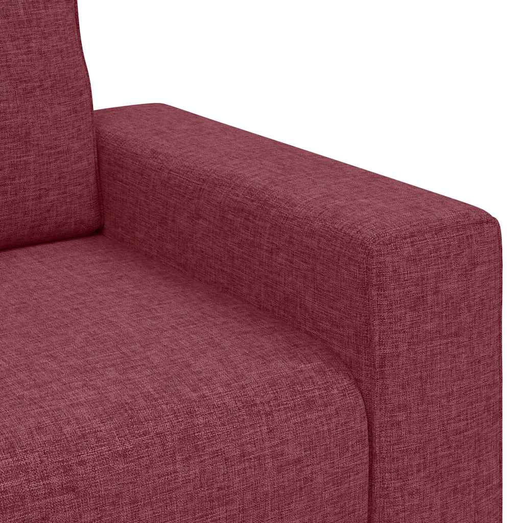 Trosjed Kauč Vinsko Crvena 220x77x82 cm Tkanina
