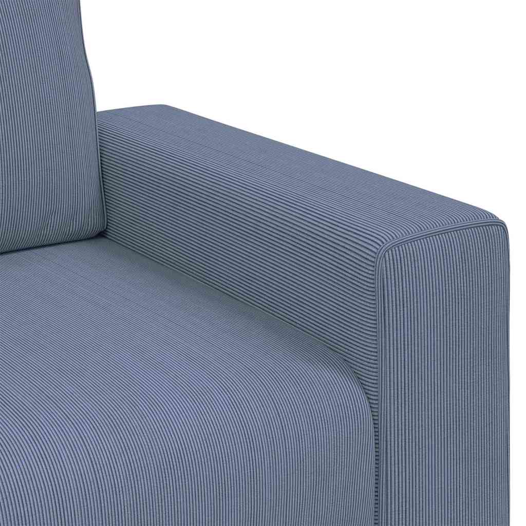 Dvosjed Plavi 160x77x82 cm Korduro tkanina