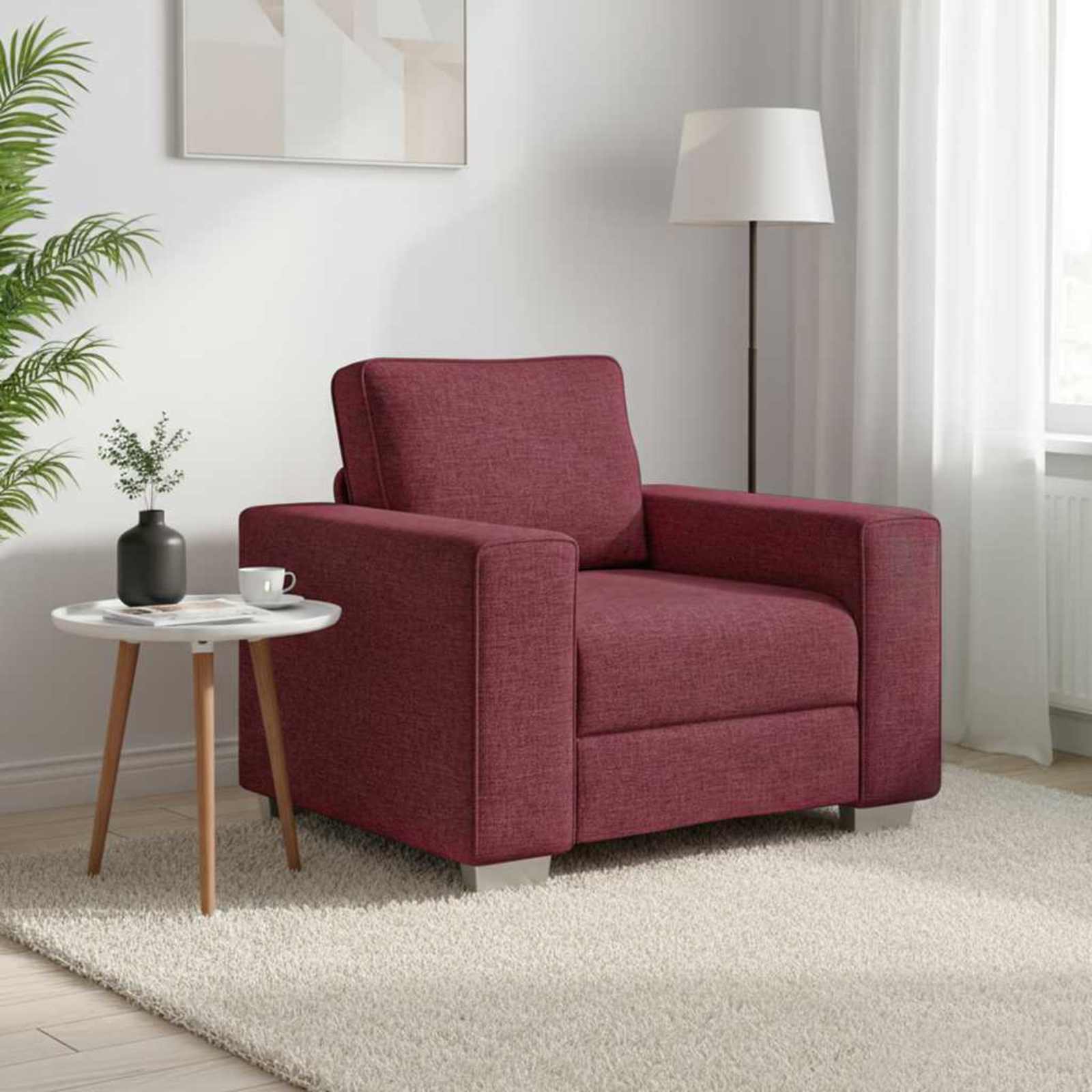 Sofa stolica Vinska crvena 100 cm tkanina
