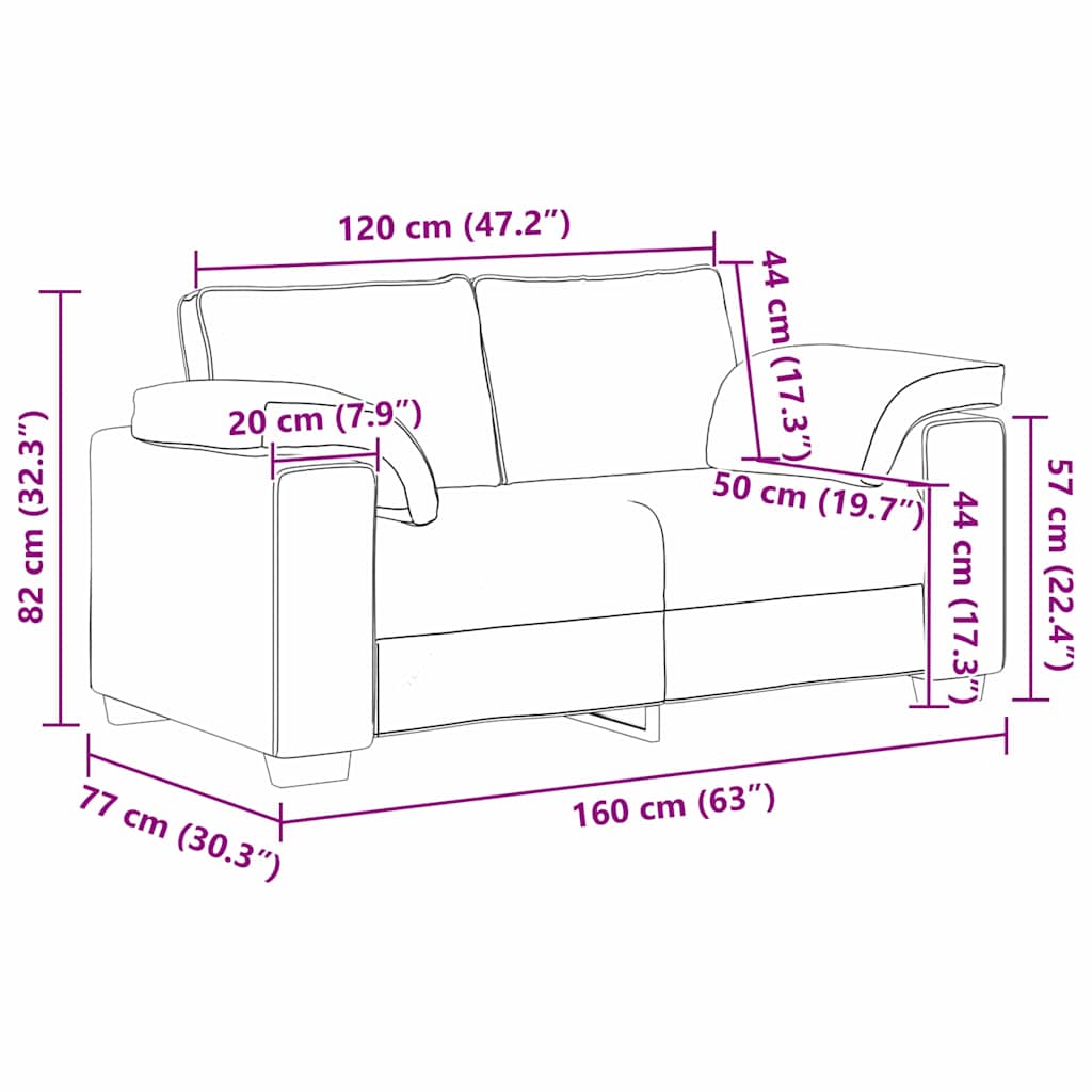 Dvosjed Vinska crvena 160 cm tkanina