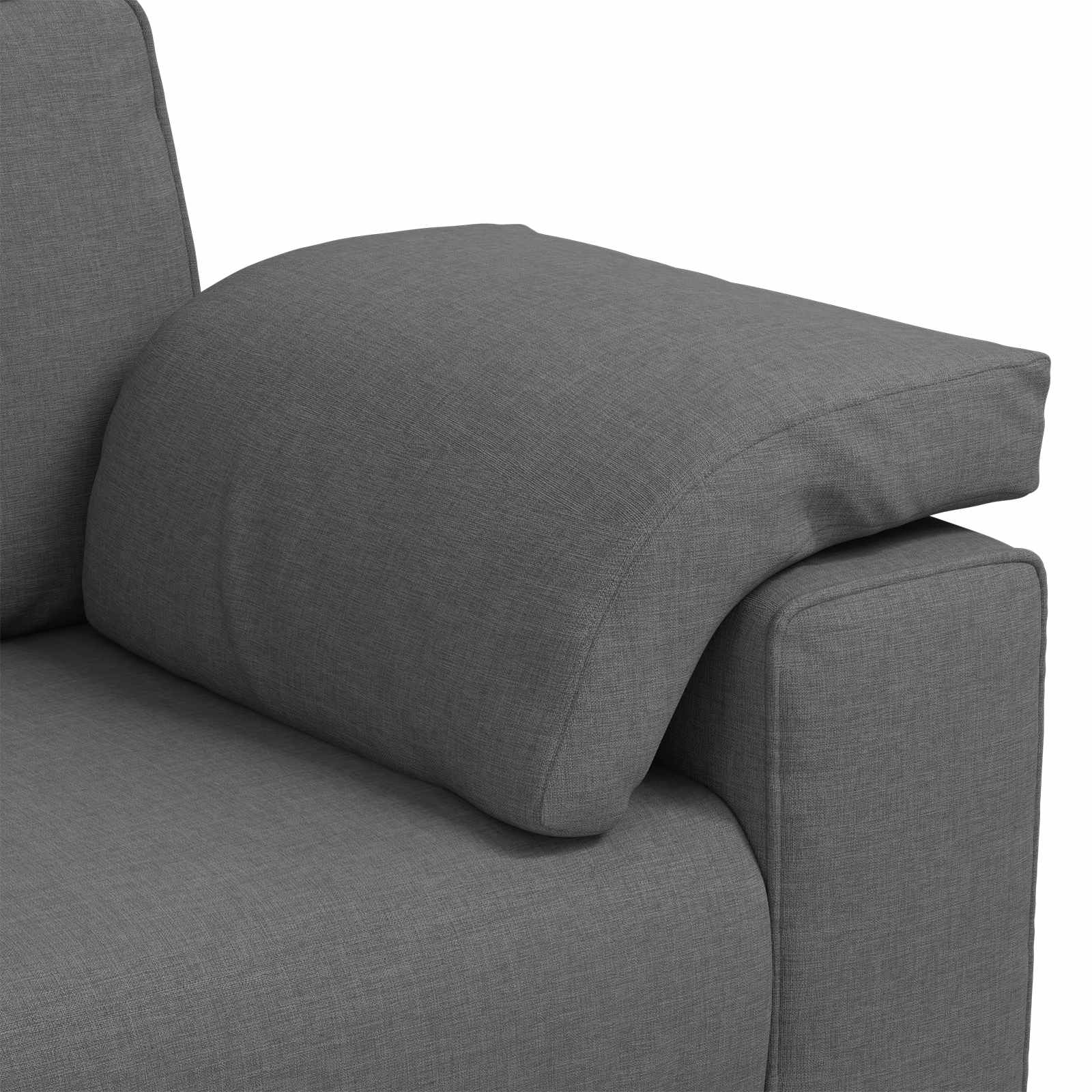 Sofa za 3 osobe Tamno siva 220 cm tkanina