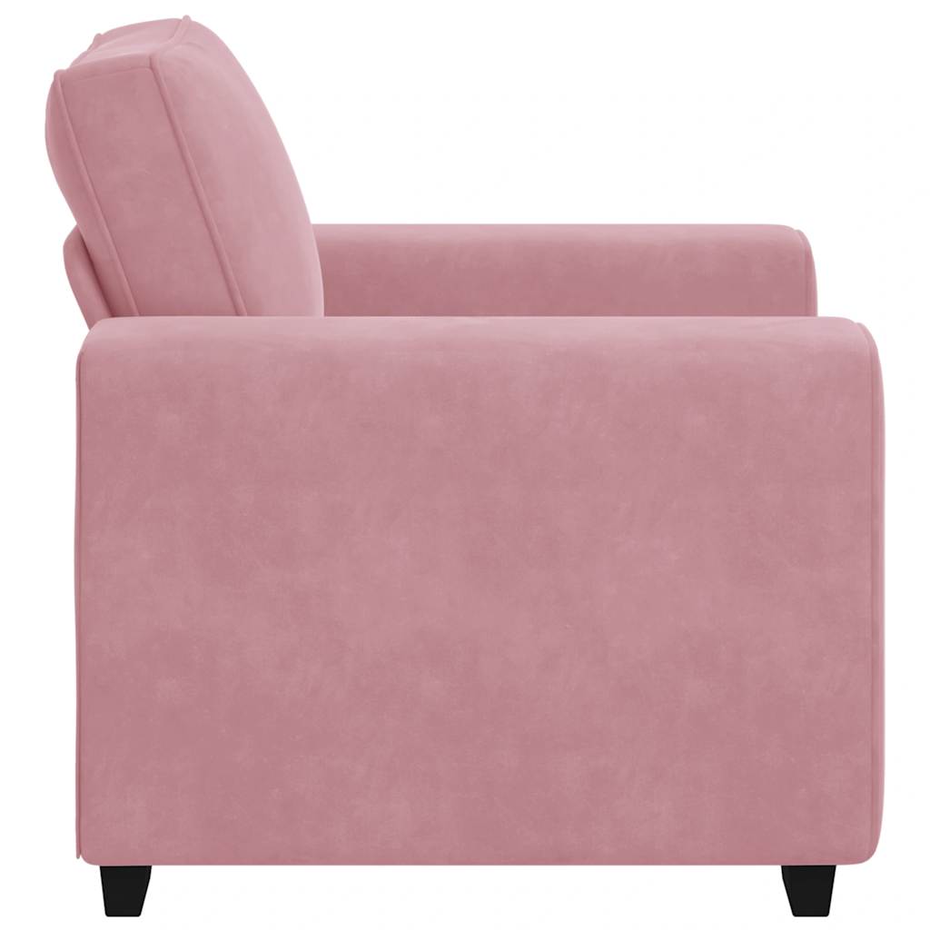 Sofa fotelja roza 100x77x82 cm baršun