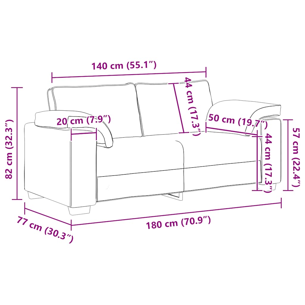 Dvosjed, sofa, vino crvena, 180x77x82 cm, baršun
