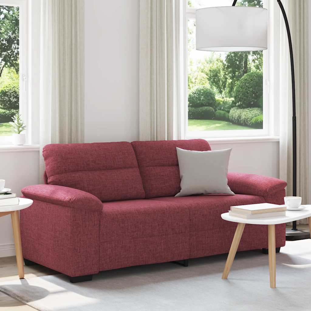 Dvosjed Kauč Vinsko Crvena 180x81x84 cm Tkanina