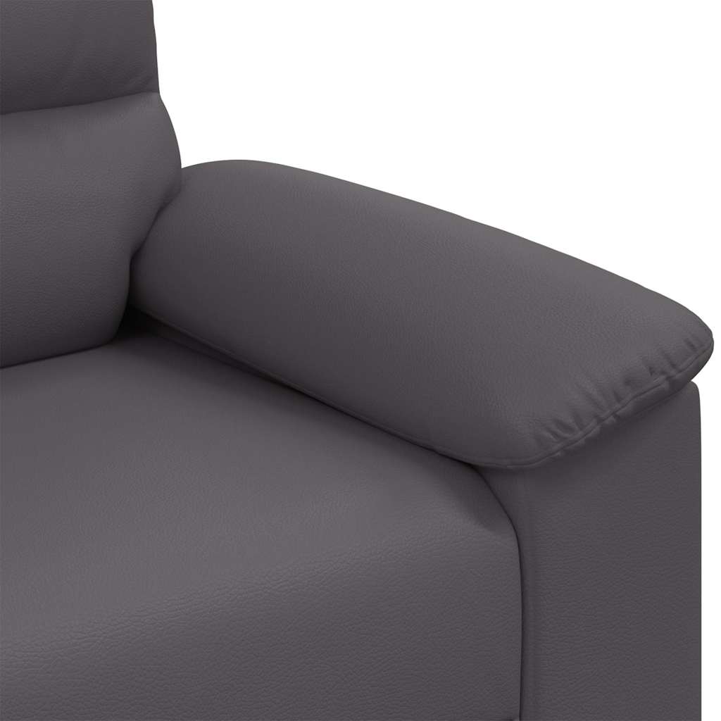 Sofa fotelja siva 100x81x84 cm umjetna koža