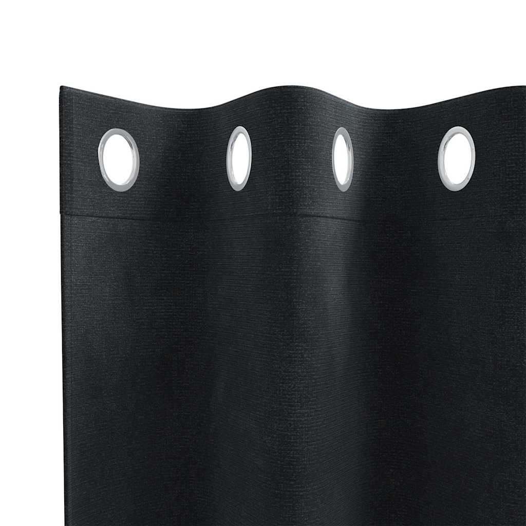 Zavjese za zamračivanje 2 pcs Crna 140 x 175 cm Baršun