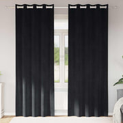 Zavjese za zamračivanje 2 pcs Crna 140 x 245 cm Baršun