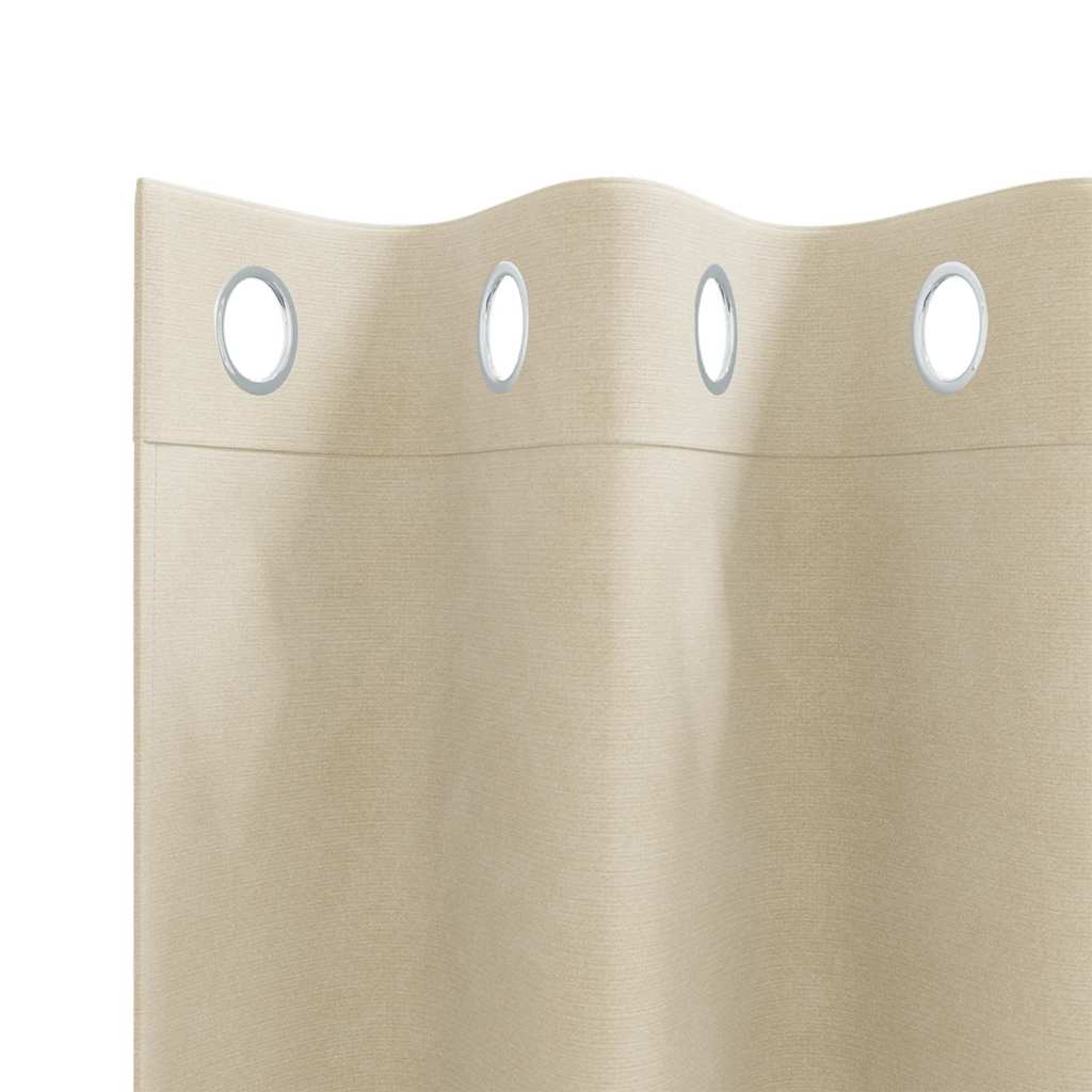 Zavjese za zamračivanje 2 pcs Krema 140 x 175 cm Baršun