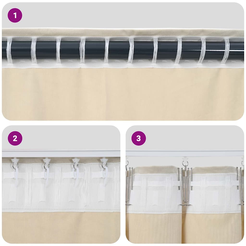 Zavjese za zamračivanje 2 pcs Tamnozelena 140 x 245 cm Baršun