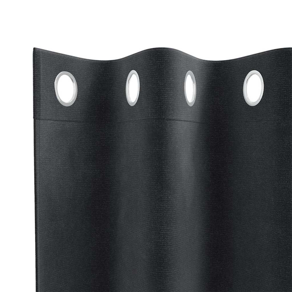 Zavjese za zamračivanje 2 pcs Tamno siva 140 x 140 cm Baršun