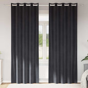 Zavjese za zamračivanje 2 pcs Tamno siva 140 x 225 cm Baršun
