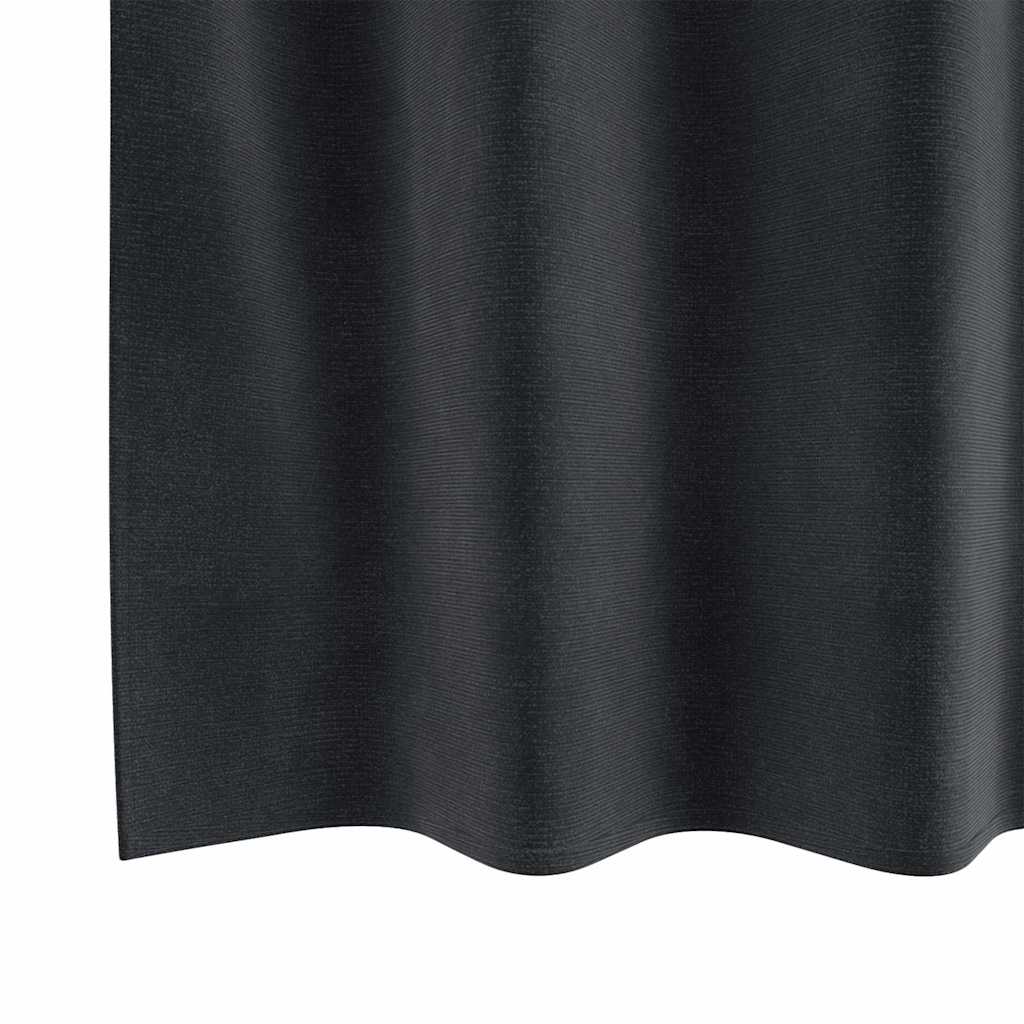 Zavjese za zamračivanje 2 pcs Tamno siva 140 x 260 cm Baršun