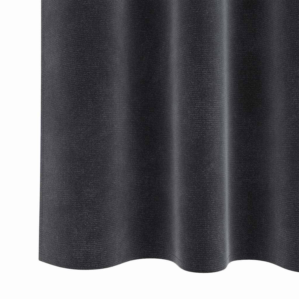 Zavjese za zamračivanje 2 pcs Tamno siva 140 x 245 cm Baršun
