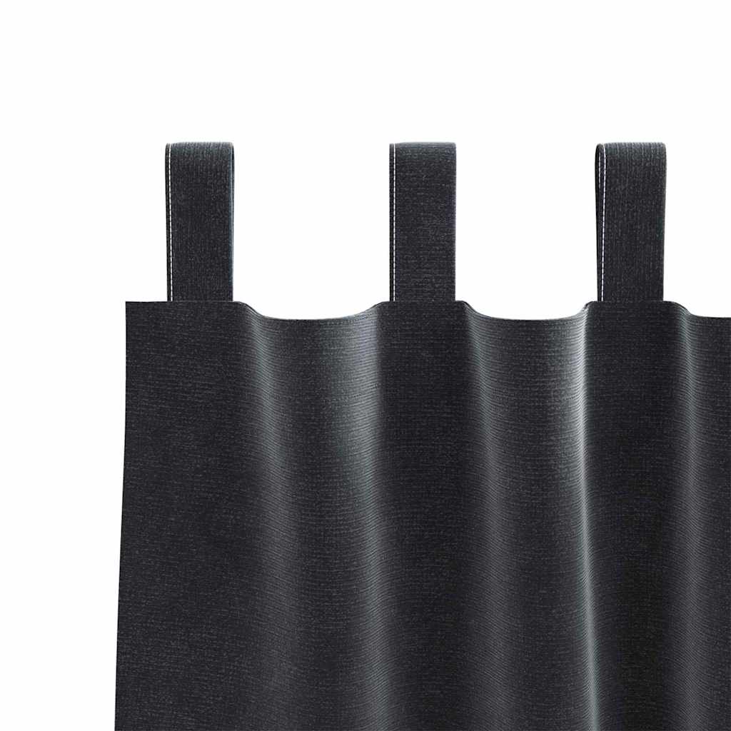 Zavjese za zamračivanje 2 pcs Tamno siva 140 x 260 cm Baršun