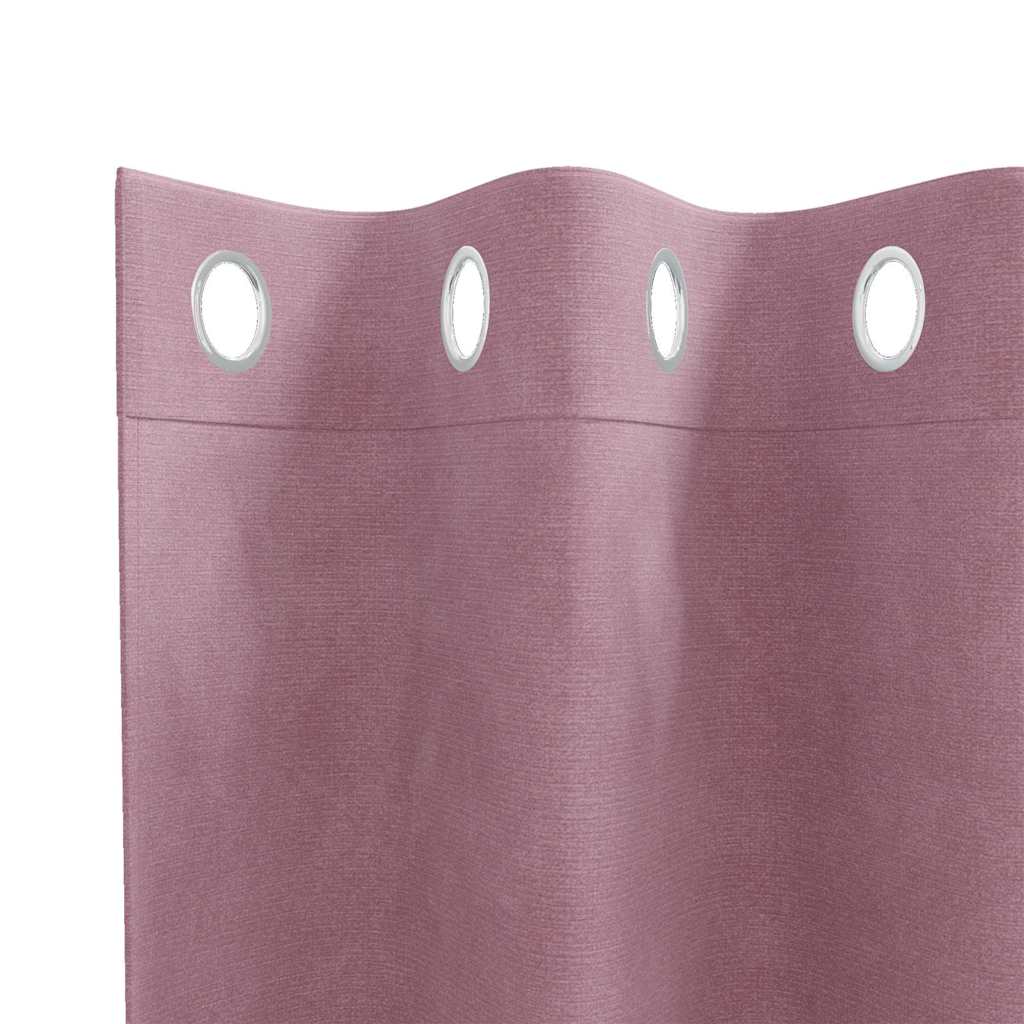 Zavjese za zamračivanje 2 pcs Tamno ružičasta 140 x 175 cm