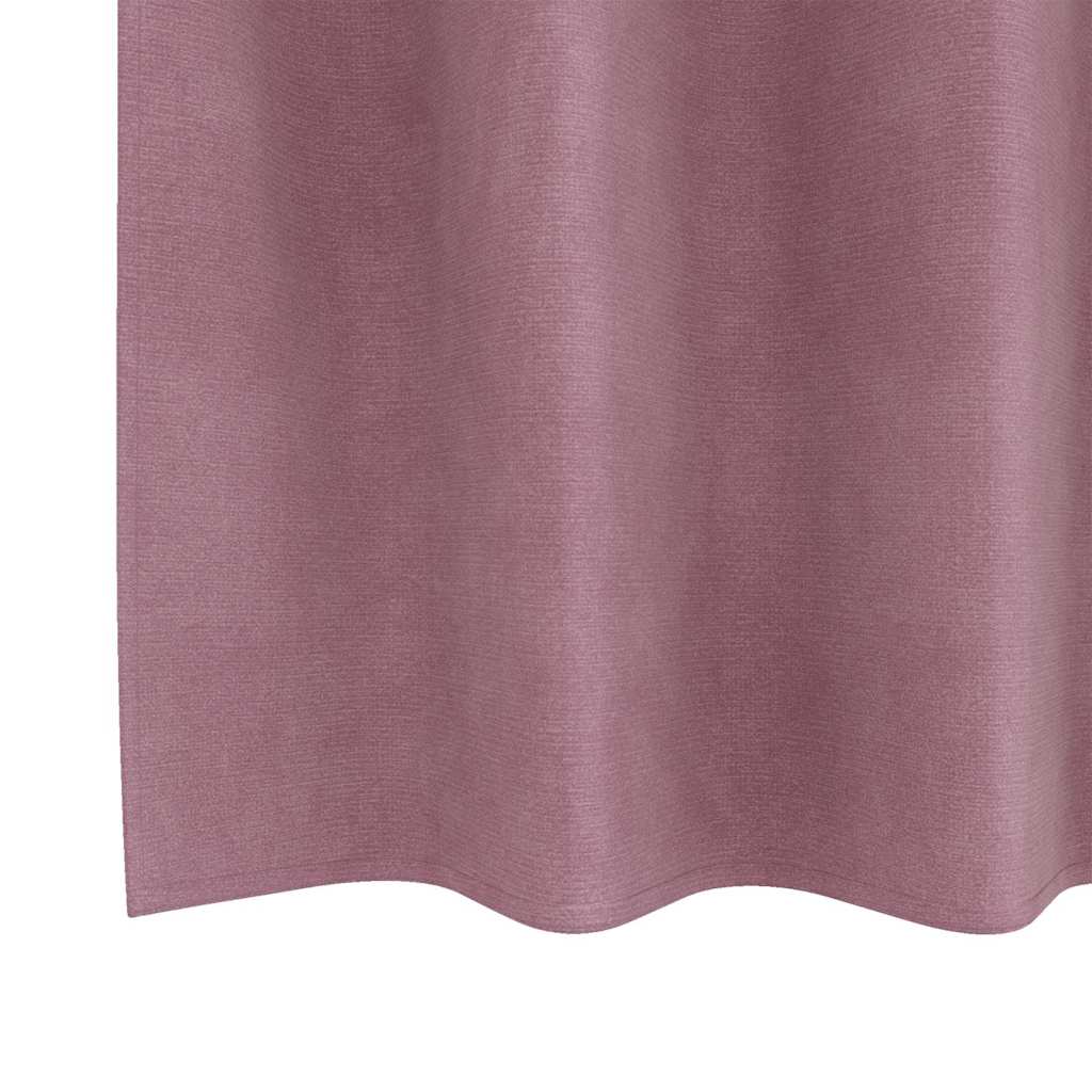 Zavjese za zamračivanje 2 pcs Tamno ružičasta 140 x 260 cm