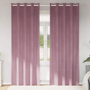 Zavjese za zamračivanje 2 pcs Tamno ružičasta 140 x 260 cm