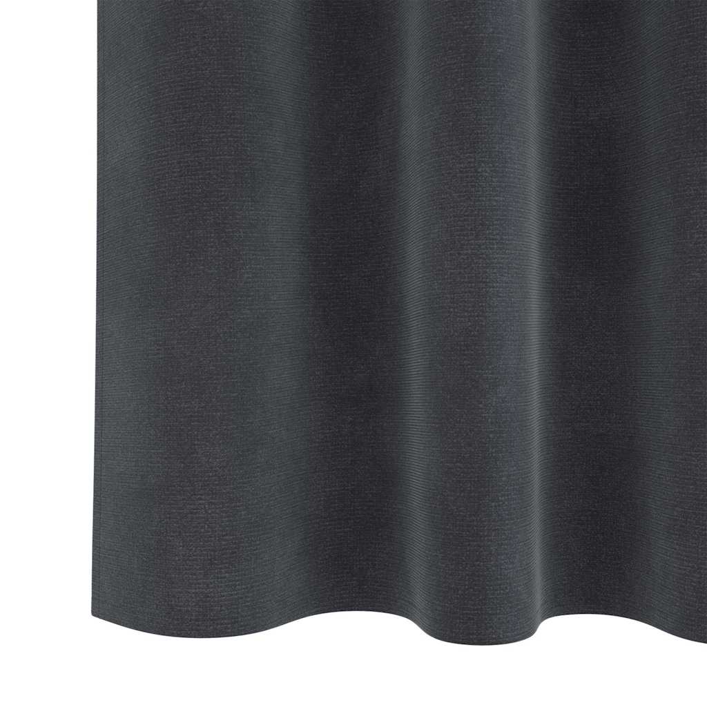 Zavjese za zamračivanje 2 pcs Svijetlo siva 140 x 175 cm Baršun