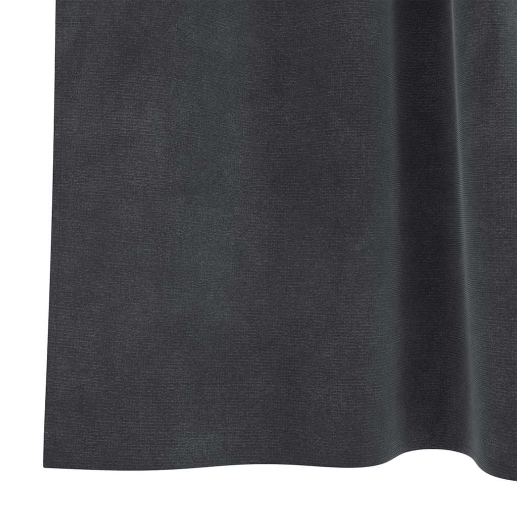 Zavjese za zamračivanje 2 pcs Svijetlo siva 140 x 225 cm Baršun