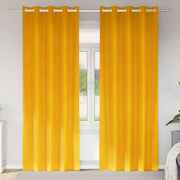Zavjese za zamračivanje 2 pcs Žuta 140 x 225 cm Baršun