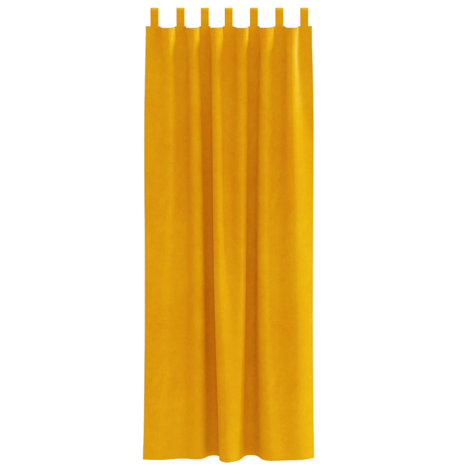 Zavjese za zamračivanje 2 pcs Žuta 140 x 245 cm Baršun