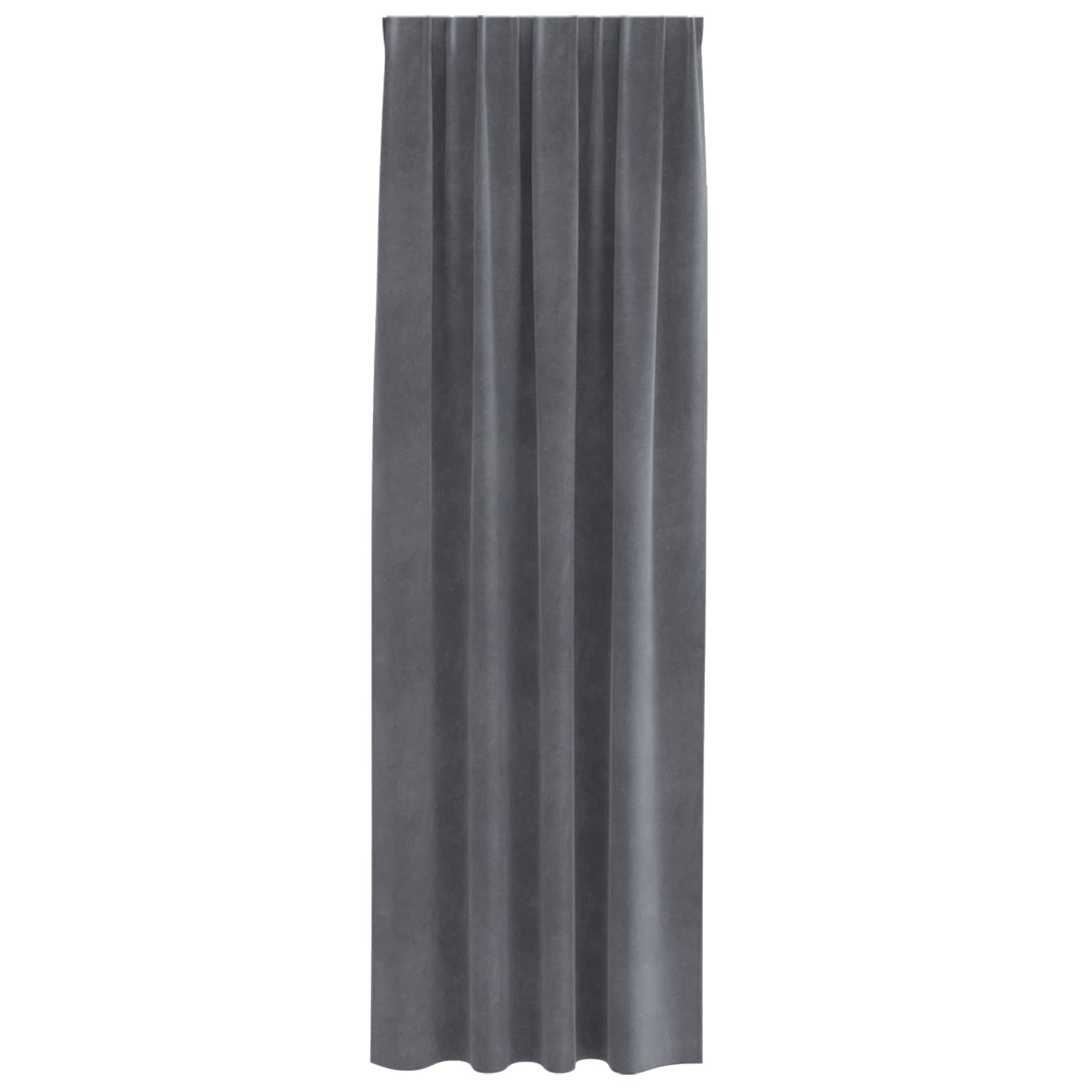 Zavjese za zamračivanje 2 pcs Svijetlo siva 140 x 260 cm Baršun