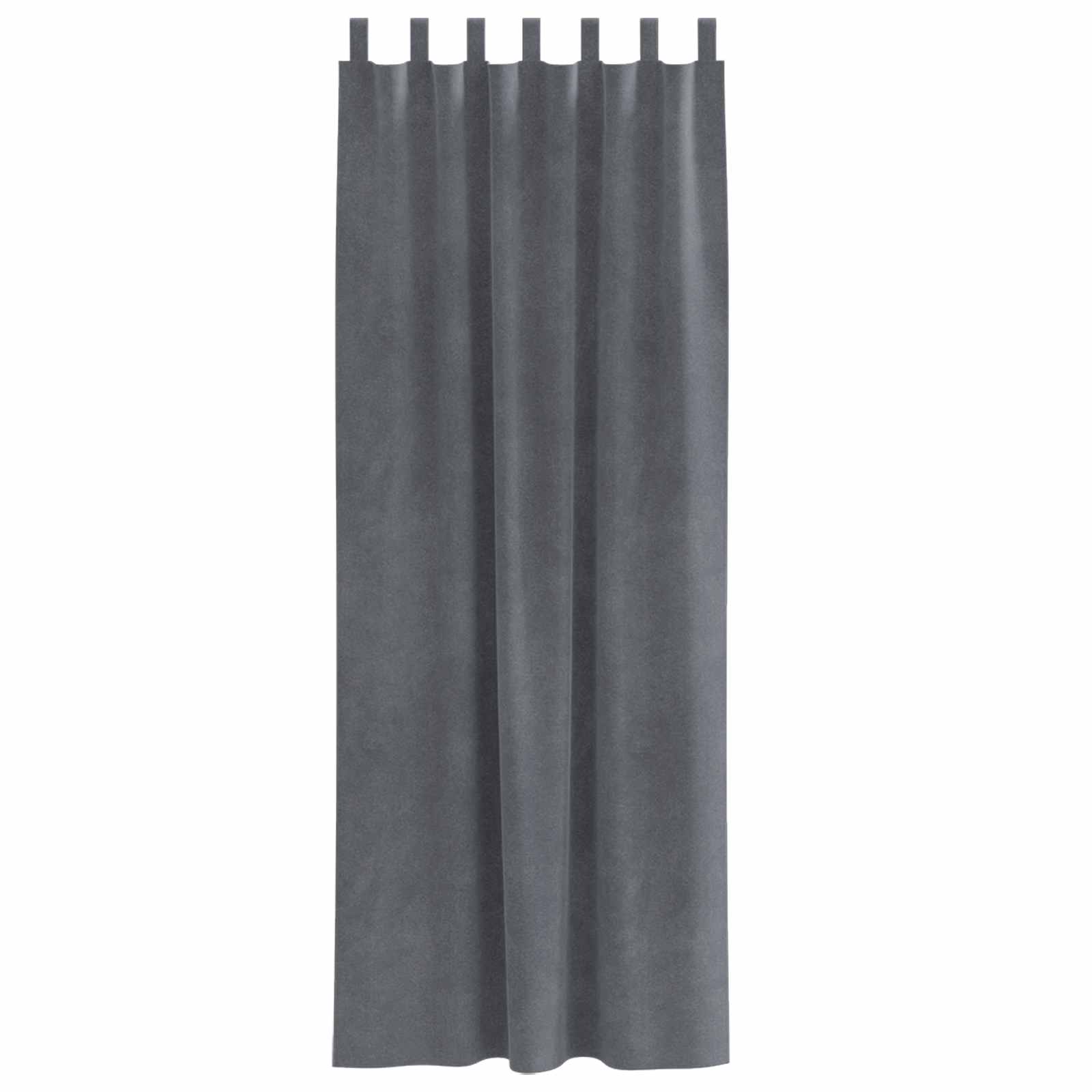 Zavjese za zamračivanje 2 pcs Svijetlo siva 140 x 225 cm Baršun