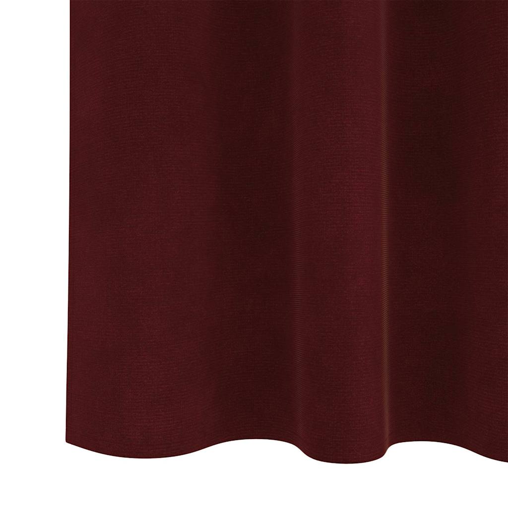 Zavjese za zamračivanje 2 pcs Vinska crvena 140 x 225 cm Baršun