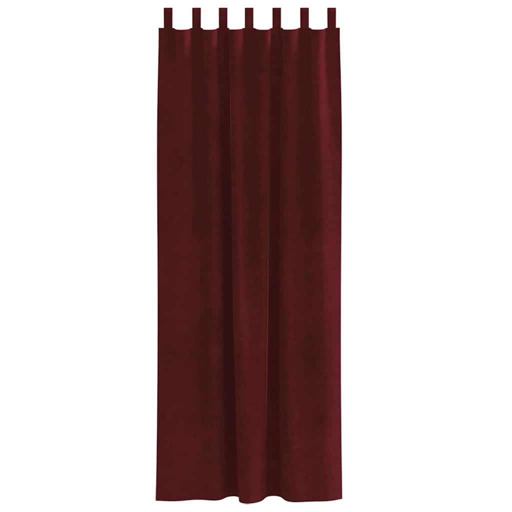 Zavjese za zamračivanje 2 pcs Vinska crvena 140 x 260 cm Baršun