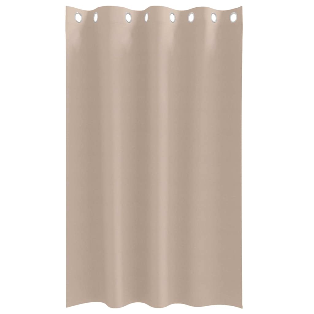 Zavjese za blackout s prstenovima 2 pcs Sivo-smeđa 175 x 140 cm