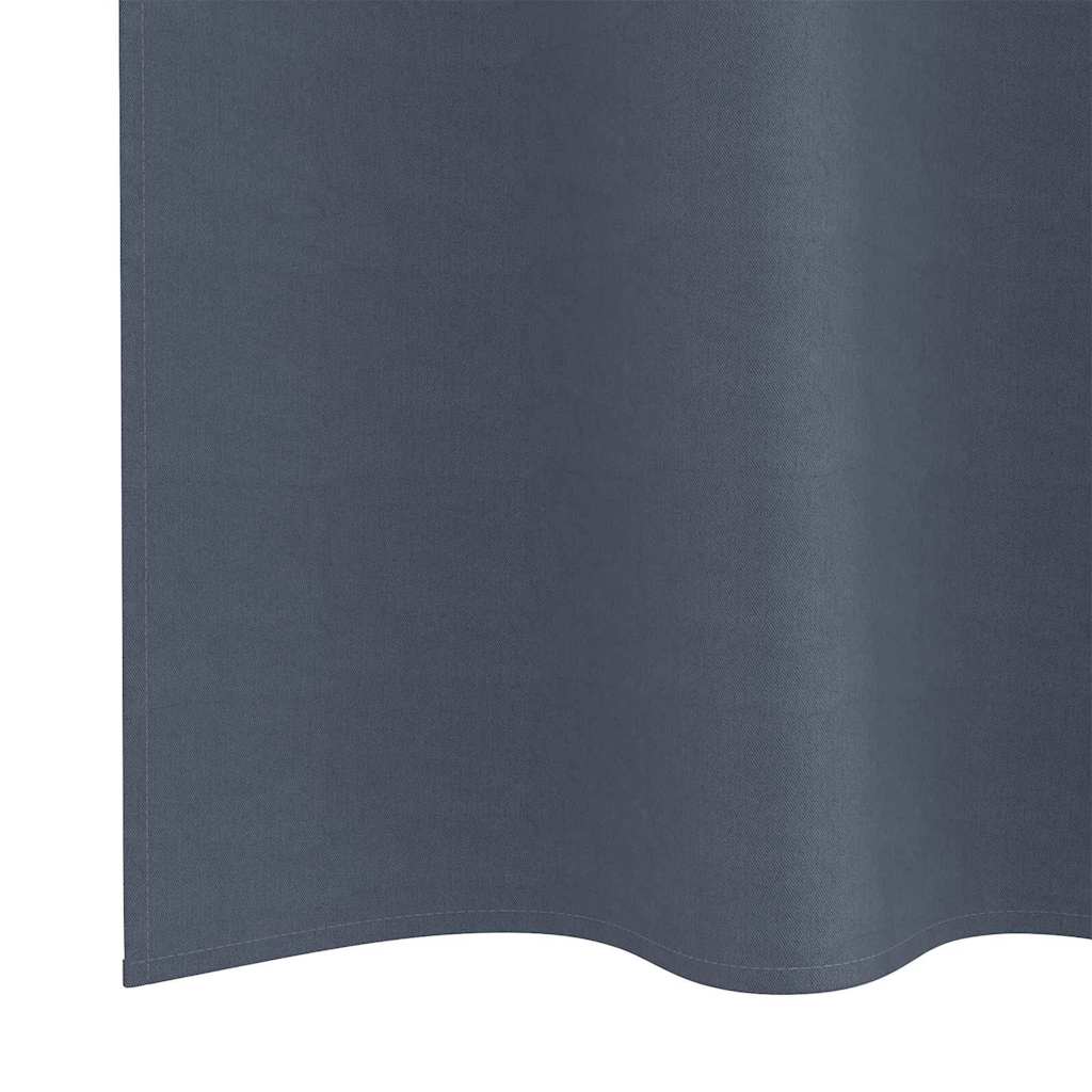 Zavjese za blackout s prstenovima 2 pcs Antracit 245 x 140 cm