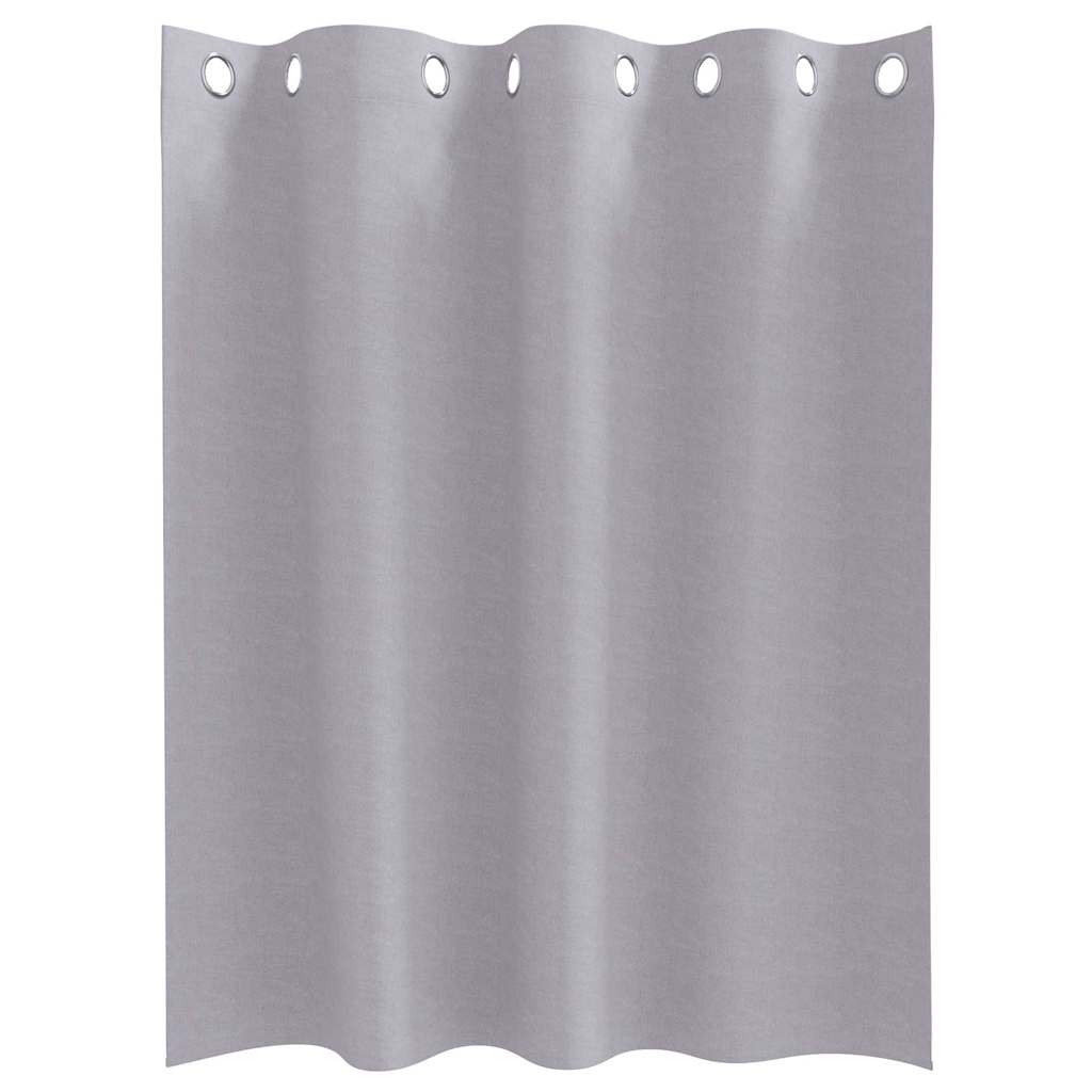 Zavjese za blackout s prstenovima 2 pcs Metalna Siva