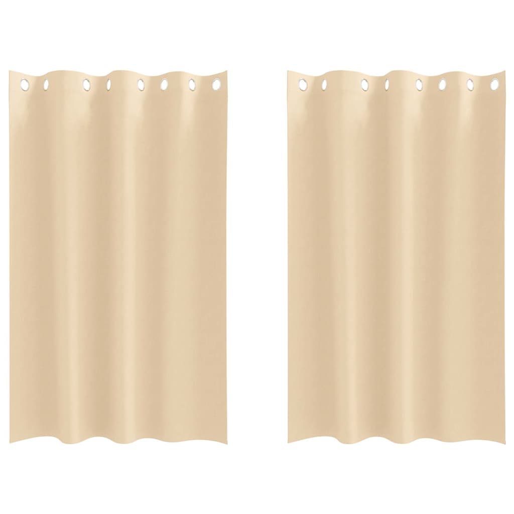 Zavjese za blackout s prstenovima 2 pcs Krema 175 x 140 cm