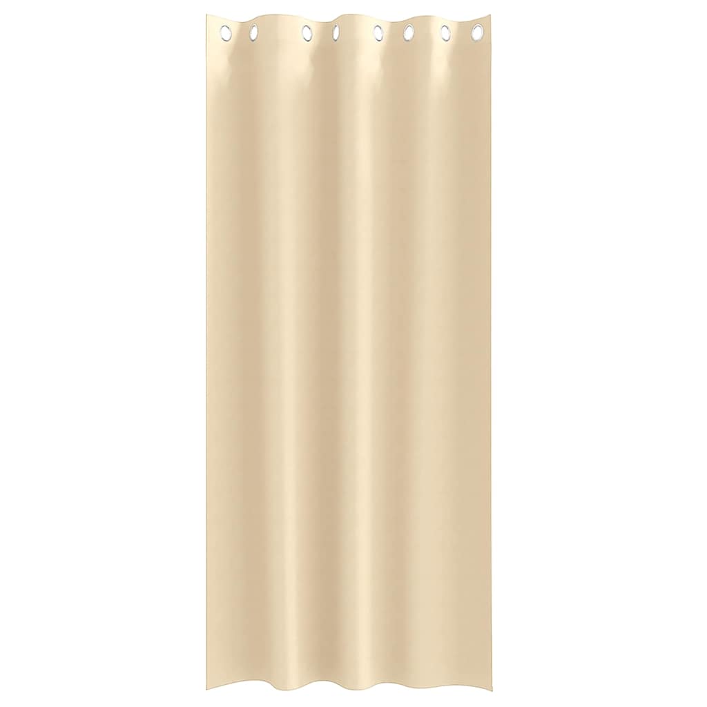 Zavjese za blackout s prstenovima 2 pcs Krema 225 x 140 cm