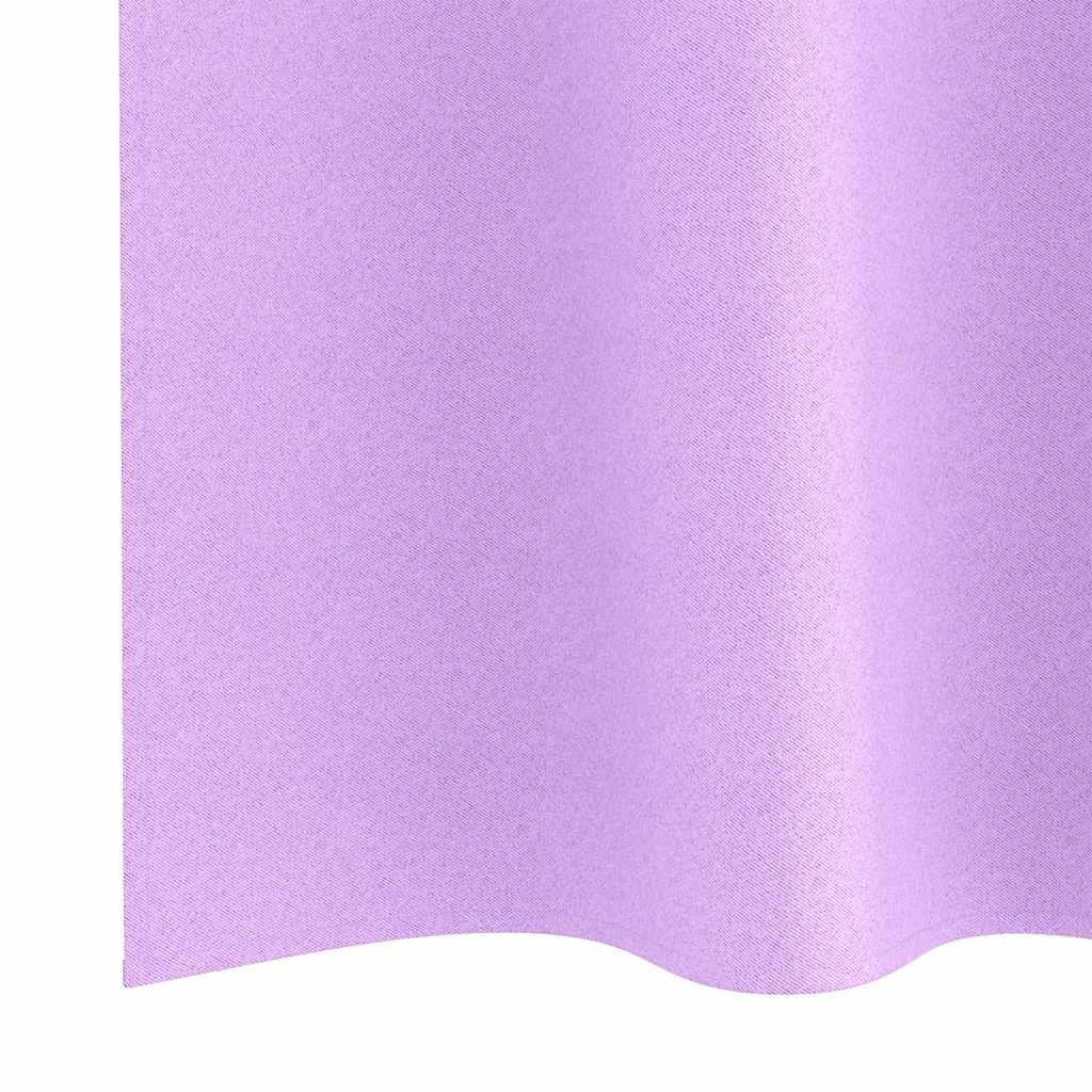 Zavjese za blackout s prstenovima 2 pcs Ljubičasta 175 x 140 cm