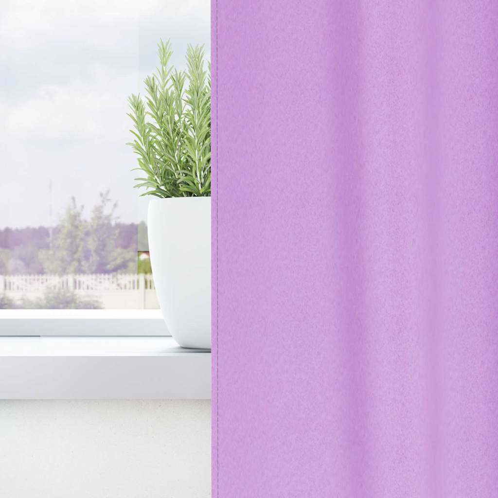 Zavjese za blackout s prstenovima 2 pcs Ljubičasta 175 x 140 cm
