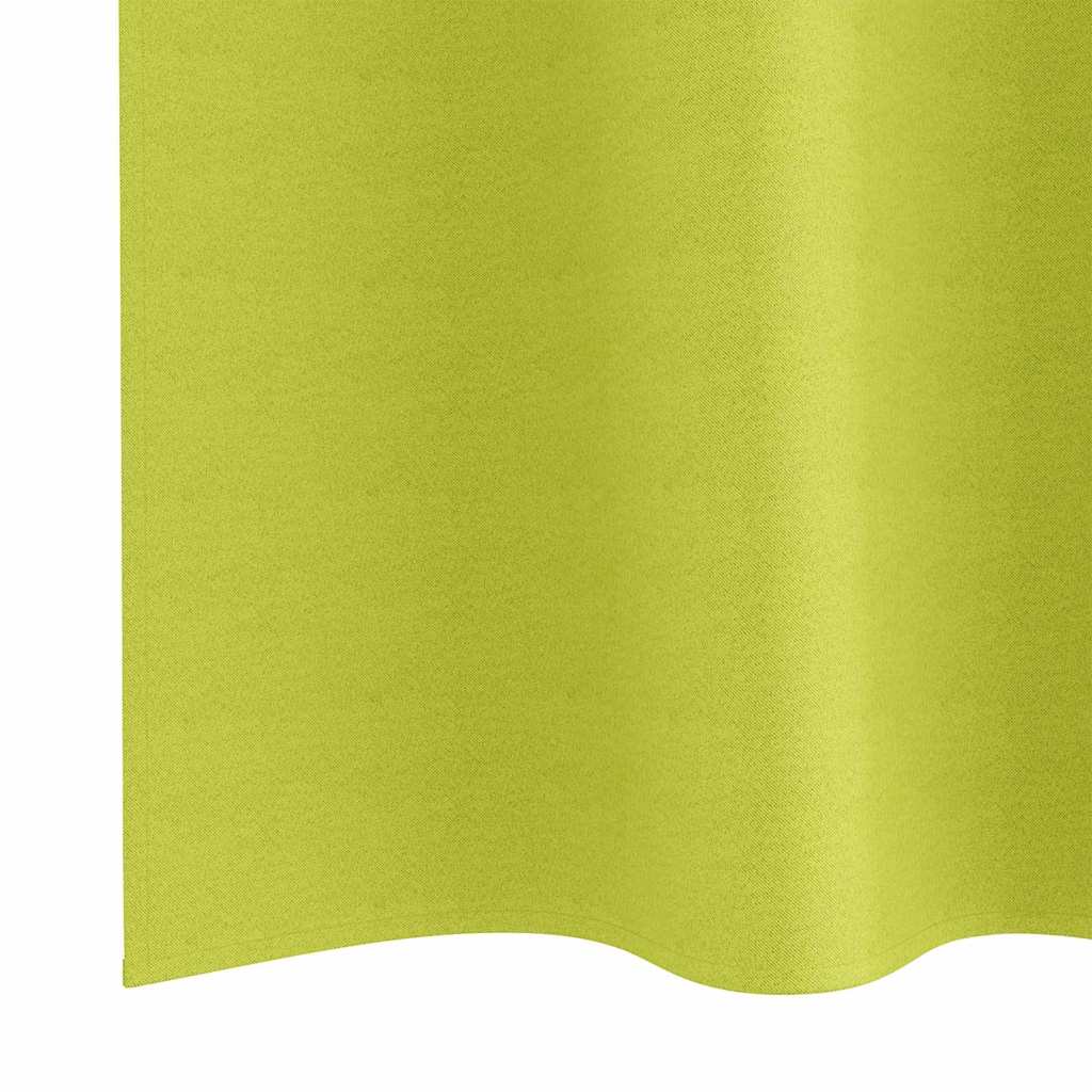 Zavjese za blackout s prstenovima 2 pcs Zelena 225 x 140 cm