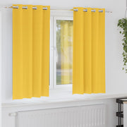 Zavjese za blackout s prstenovima 2 pcs Žuta 175 x 140 cm