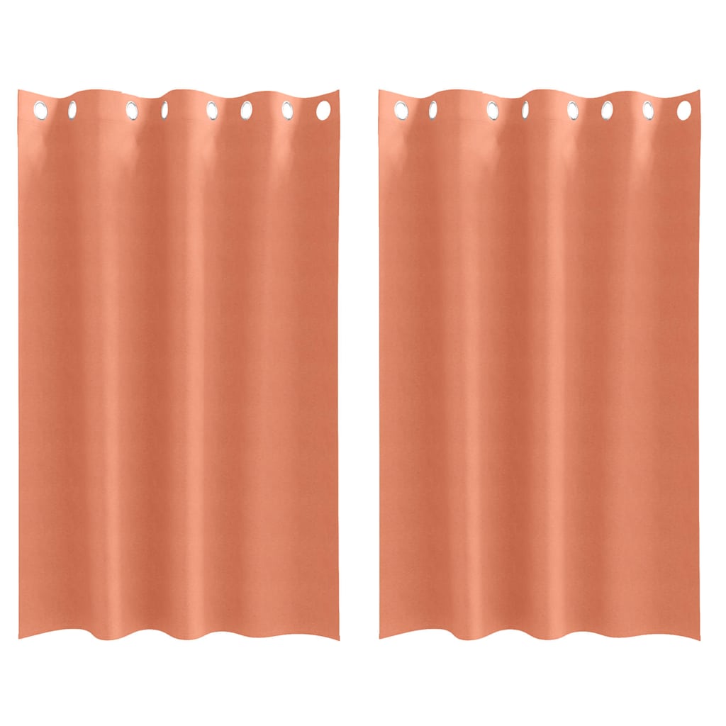 Zavjese za blackout s prstenovima 2 pcs Terakota 175 x 140 cm