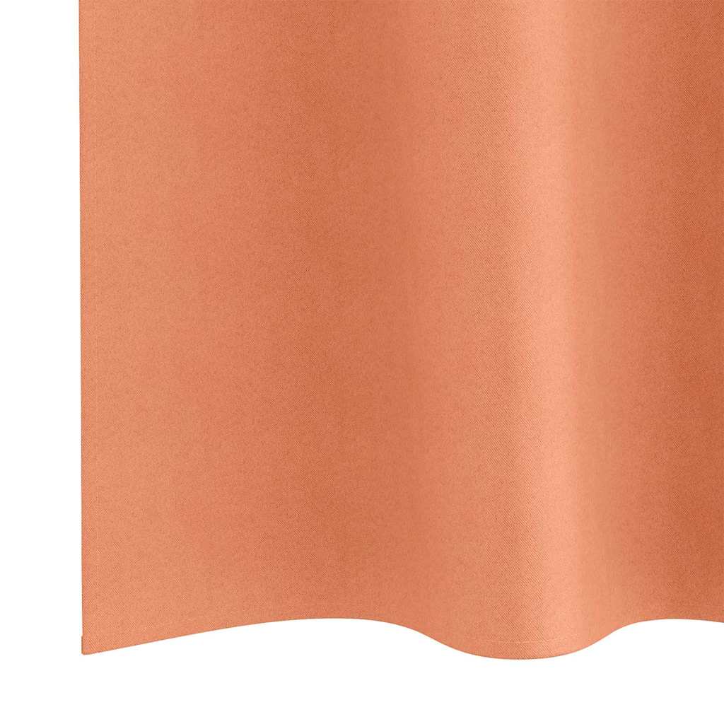 Zavjese za blackout s prstenovima 2 pcs Terakota 225 x 140 cm