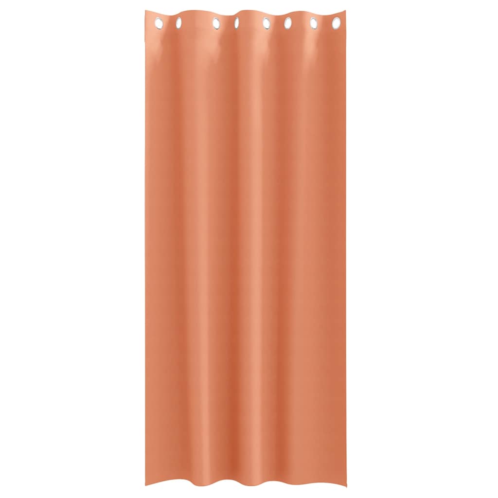 Zavjese za blackout s prstenovima 2 pcs Terakota 245 x 140 cm