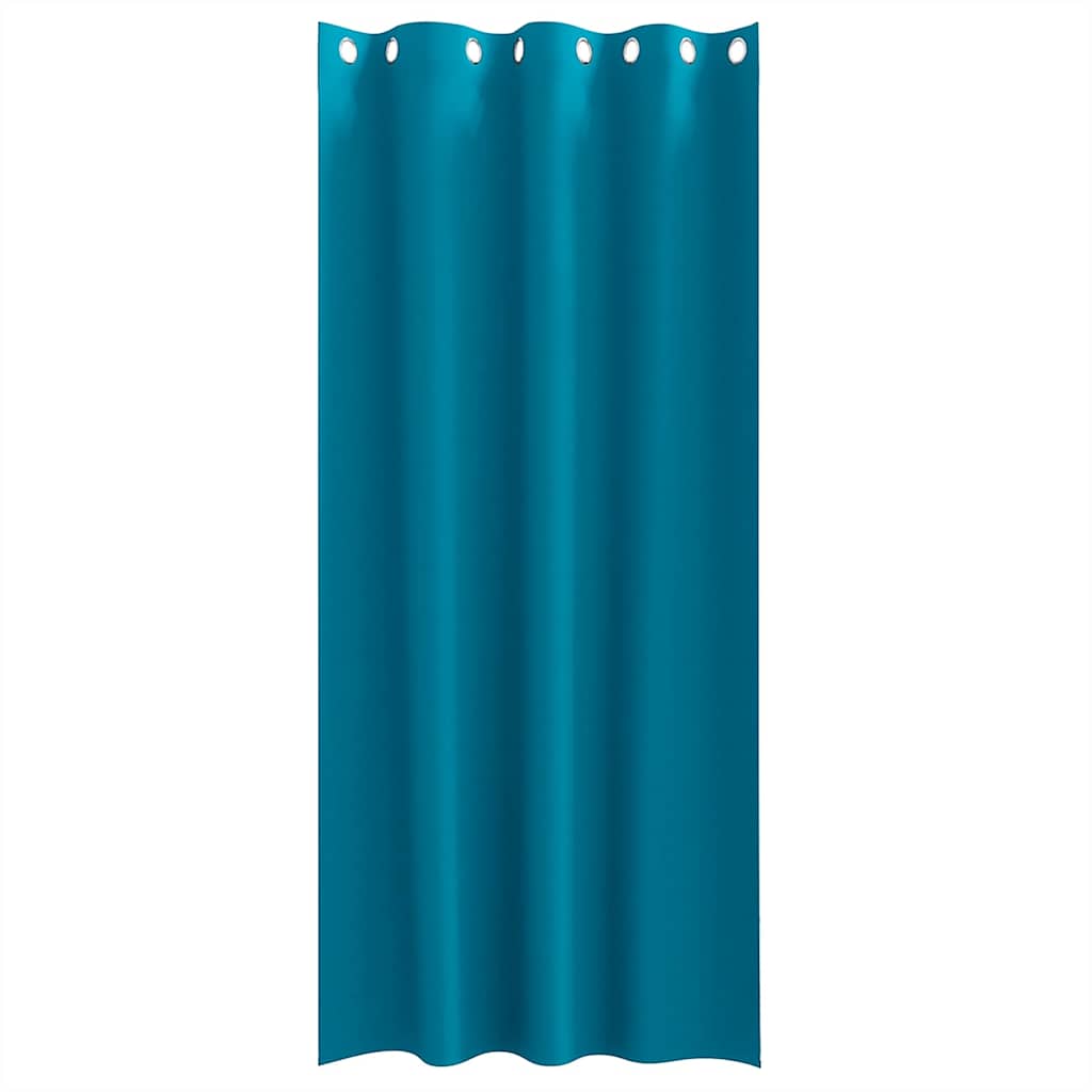 Zavjese za blackout s prstenovima 2 pcs Tirkizna 260 x 140 cm